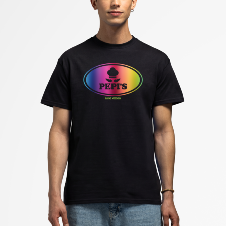 image of Pepi's PRIDE logo t-shirt