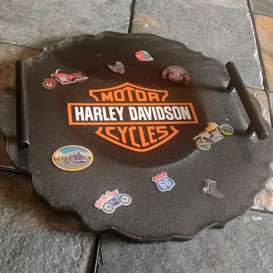 Harley-Davidson Road Warrior Tray by DEEJ DOES